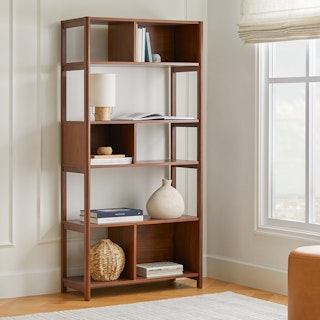 Mysen Walnut Tall Bookcase